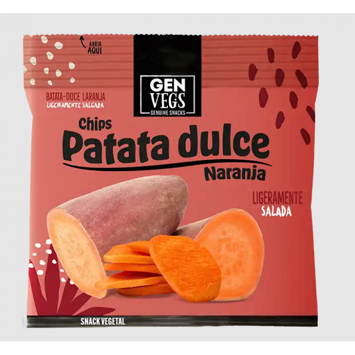 Chips Γλυκοπατάτας Πορτοκαλί & Ροζ Αλάτι Ιμαλαΐων 45gr