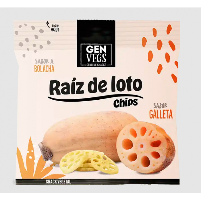 Chips από Ρίζα Λωτού με Γεύση Μπισκότο 40gr