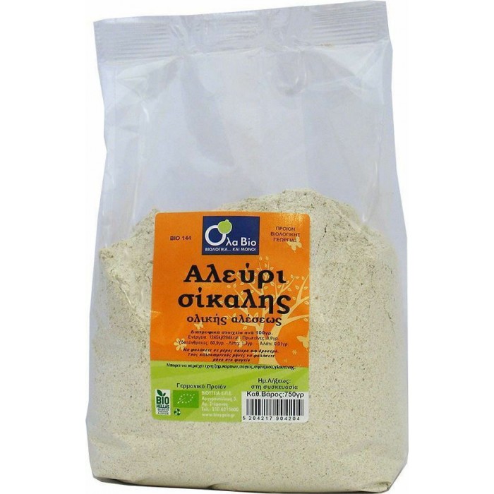Αλεύρι Σίκαλης Βιολογικό 750gr