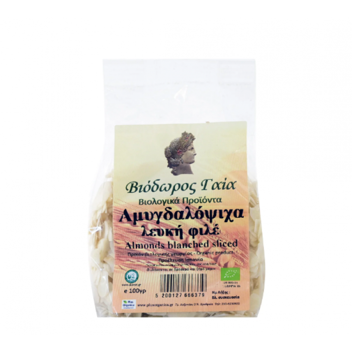 Αμυγδαλόψιχα Φιλέ Λευκή Βιολογική 100gr Αμυγδαλόψιχα Φιλέ Λευκή Βιολογική 100gr